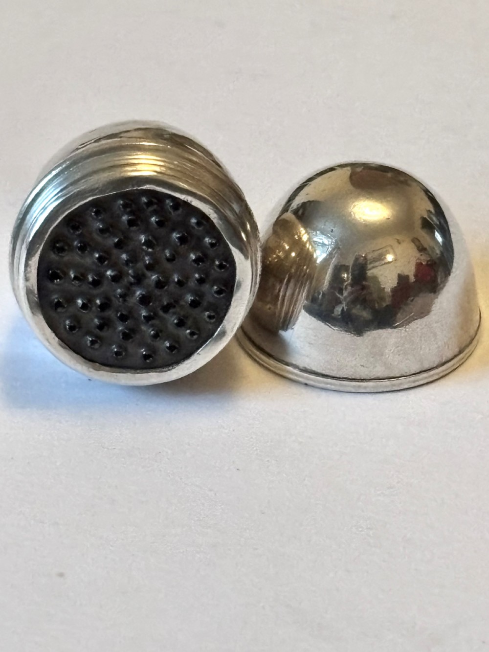 George III Silver Egg Shaped Nutmeg Grater Birmingham 1791 Samuel Meriton II View IV