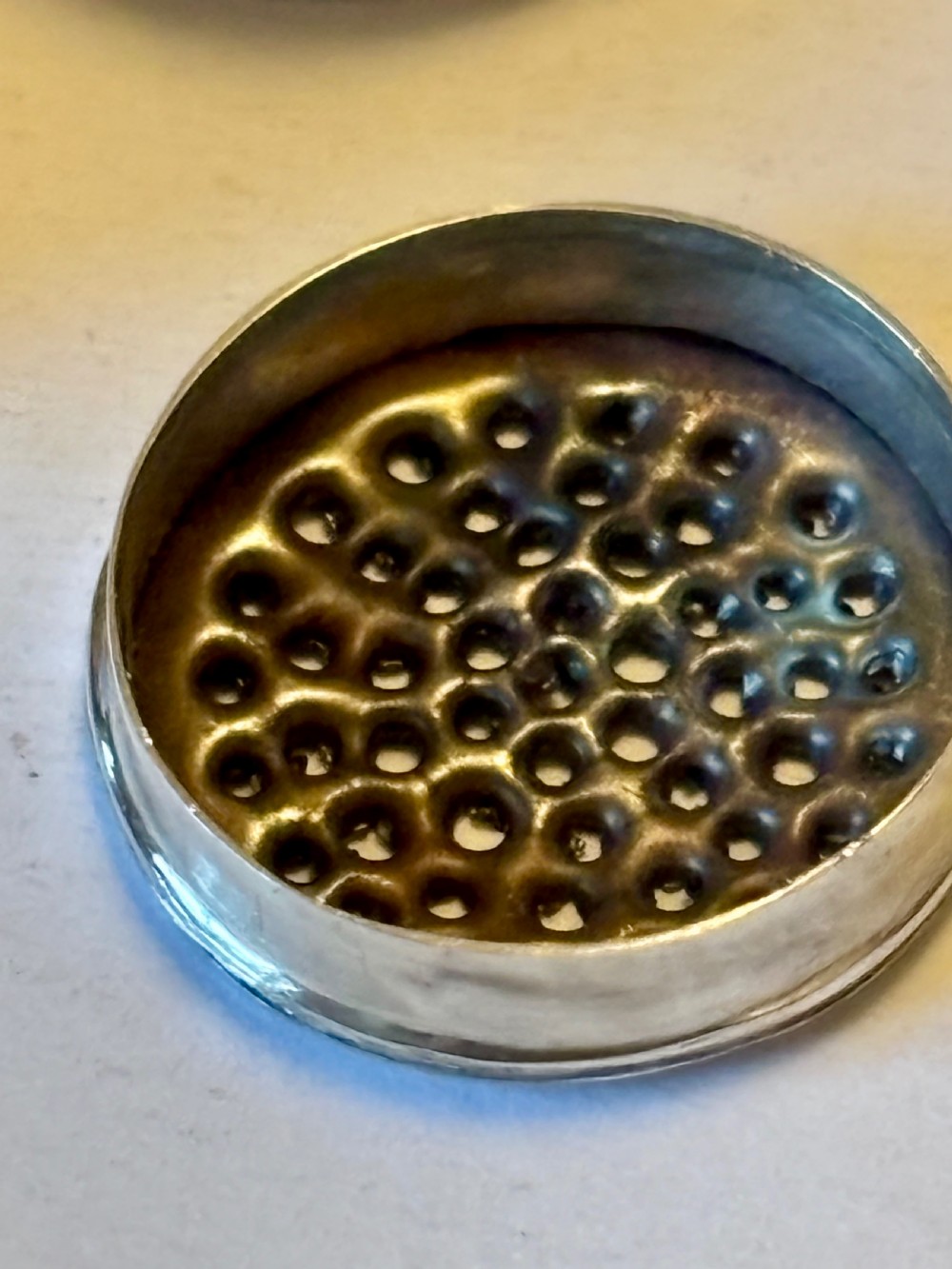 George III Silver Egg Shaped Nutmeg Grater Birmingham 1791 Samuel Meriton II View VIII