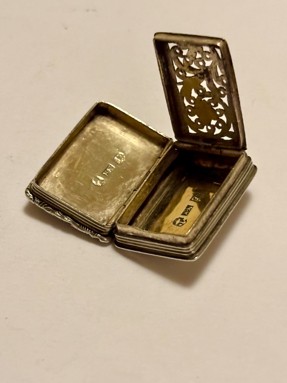 William IV Vinaigrette Nathaniel Mills Birmingham 1832 View VII