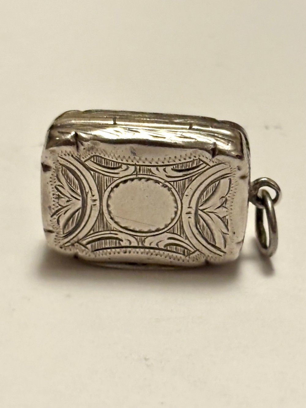 Silver Gilt Victorian Vinaigrette Birmingham 1882 Hilliard & Thomason View III