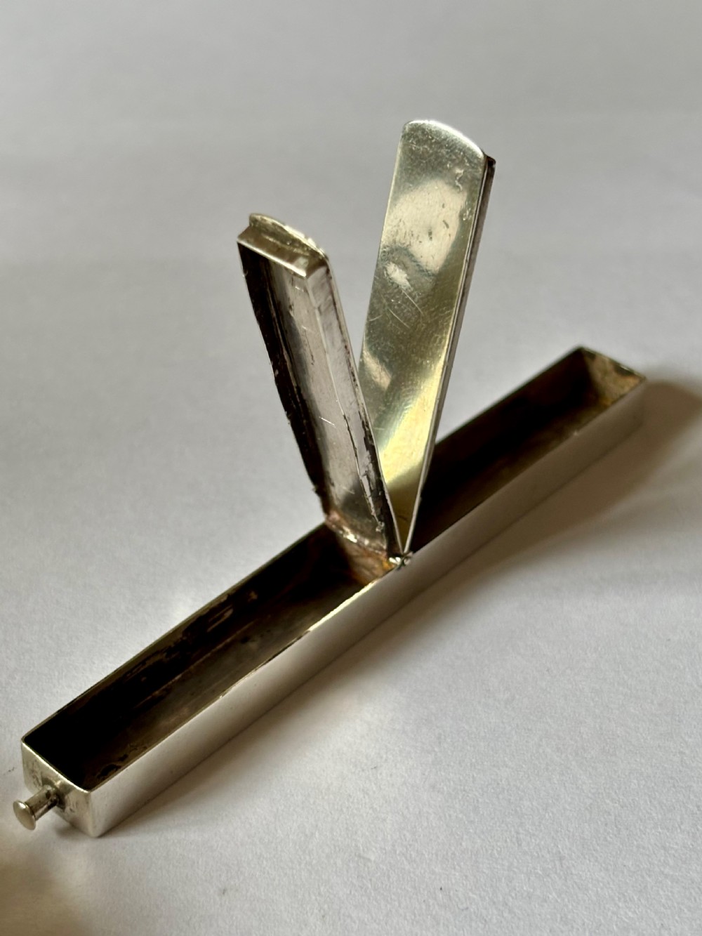 George III Sterling Silver Toothpick Tooth Powder Case Box John Thornton 1799