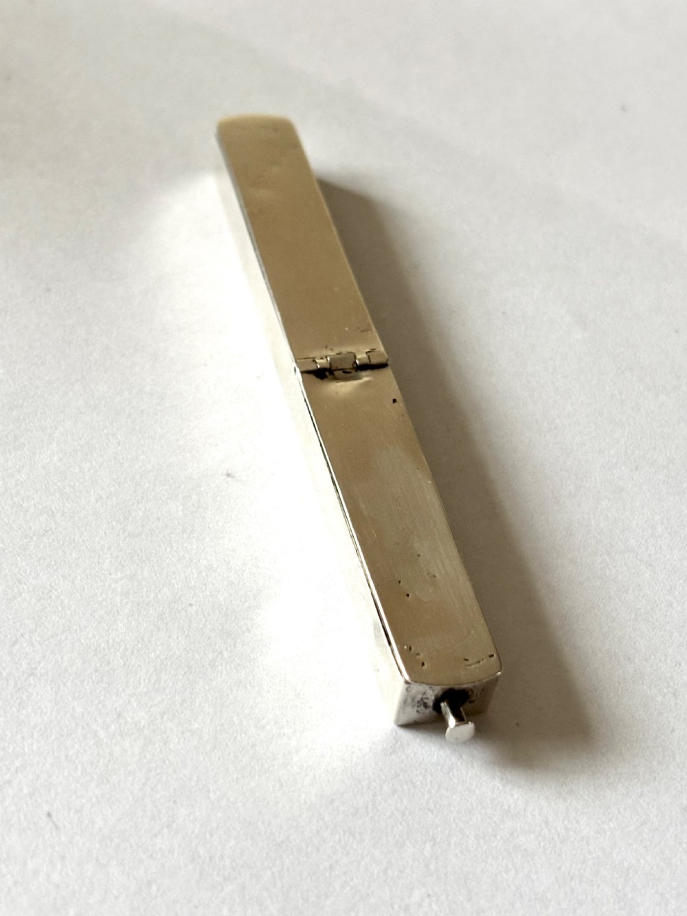 George III Sterling Silver Toothpick Tooth Powder Case Box John Thornton 1799 View III