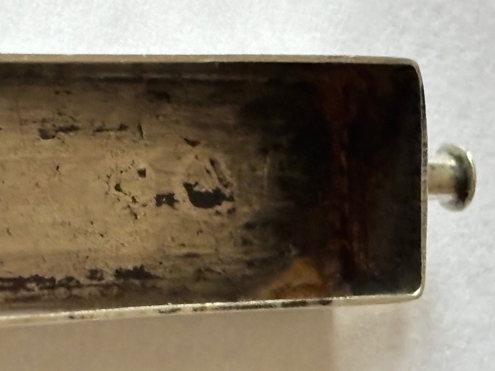 George III Sterling Silver Toothpick Tooth Powder Case Box John Thornton 1799 View XV