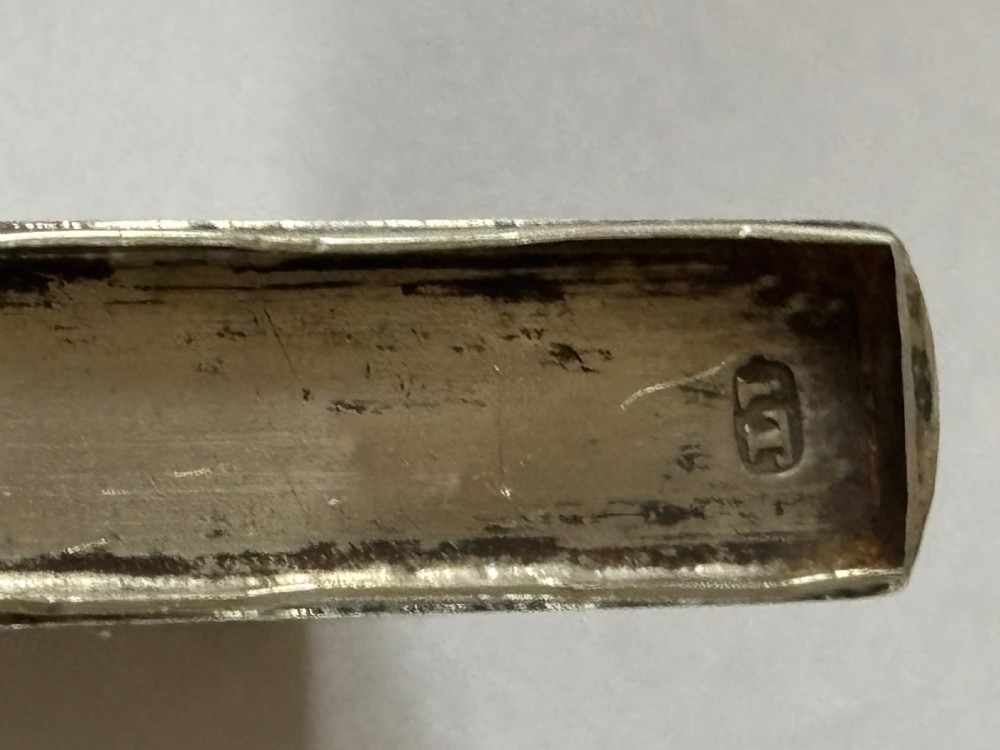 George III Sterling Silver Toothpick Tooth Powder Case Box John Thornton 1799 View XVI