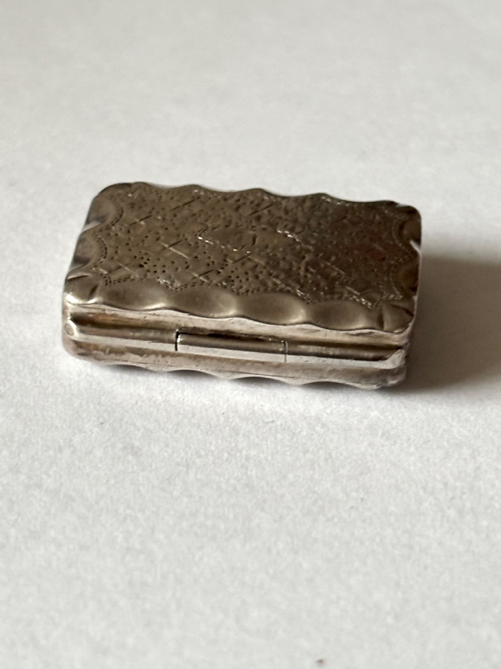George III Silver Gilt Vinaigrette Birmingham 1817 T Simpson & Son View VI