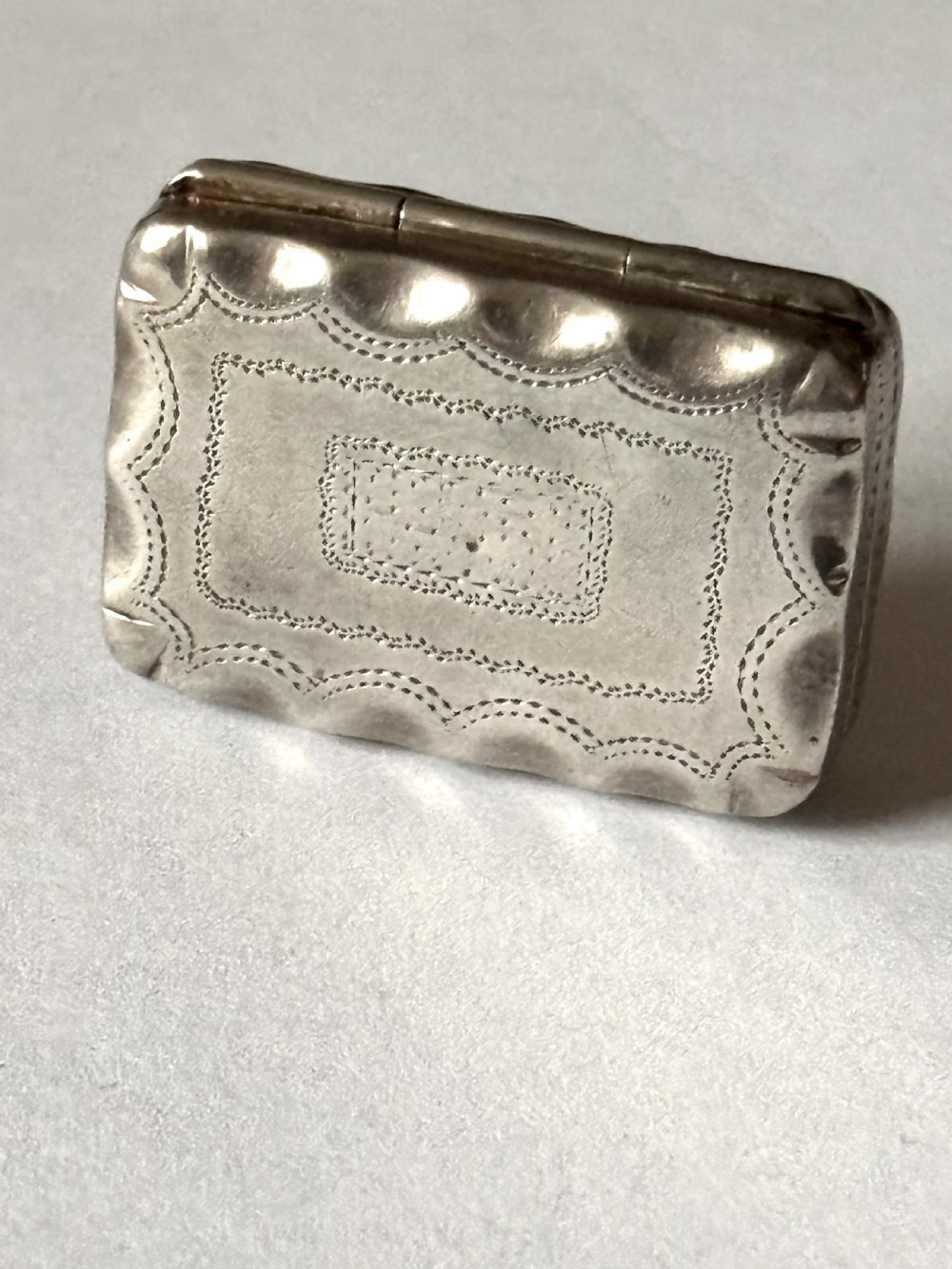 George III Silver Gilt Vinaigrette Birmingham 1817 T Simpson & Son View VIII