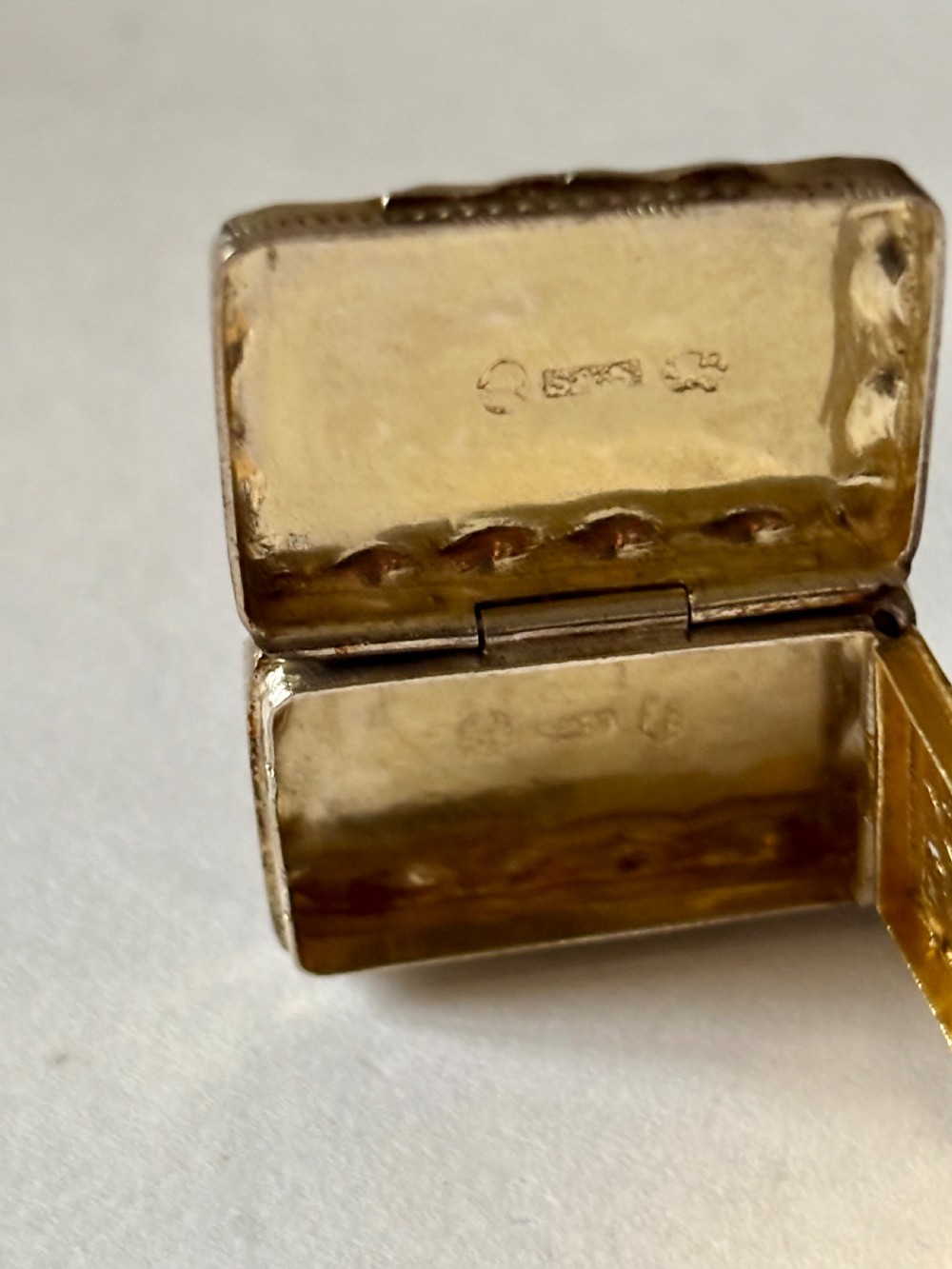 George III Silver Gilt Vinaigrette Birmingham 1817 T Simpson & Son View XIII