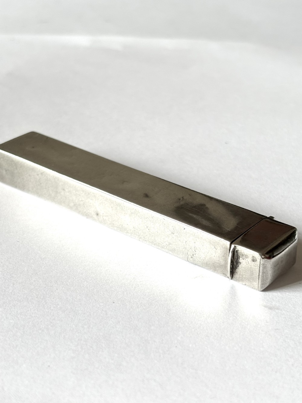 George V Silver Toothpick Holder with Pendant Loop Cohen & Charles 1926 View V