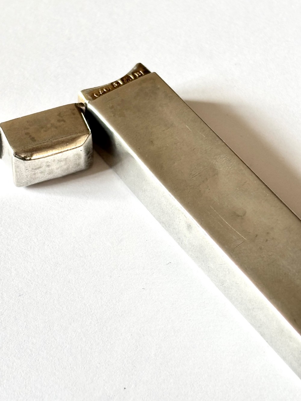 George V Silver Toothpick Holder with Pendant Loop Cohen & Charles 1926 View VI