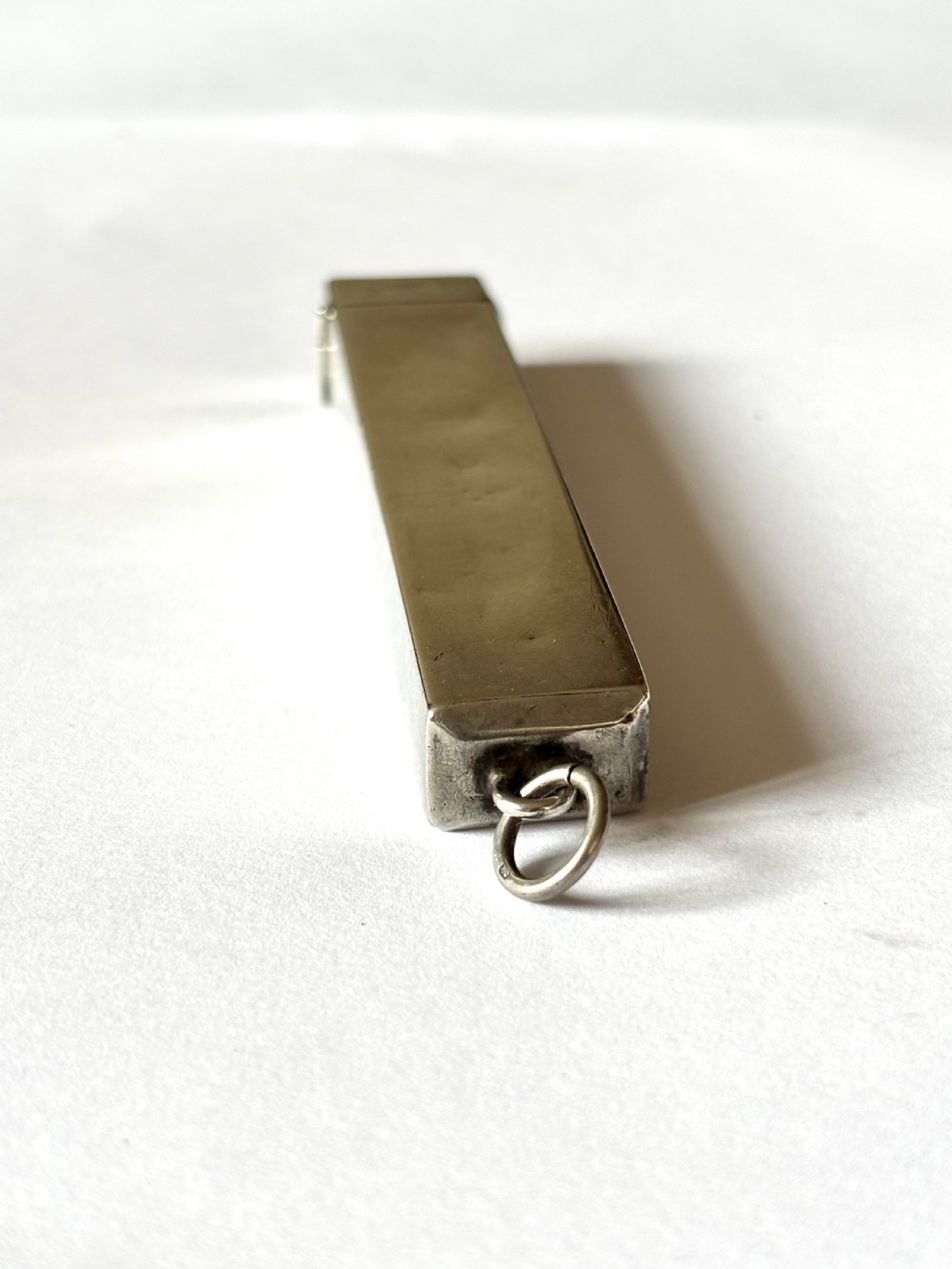 George V Silver Toothpick Holder with Pendant Loop Cohen & Charles 1926 View IX