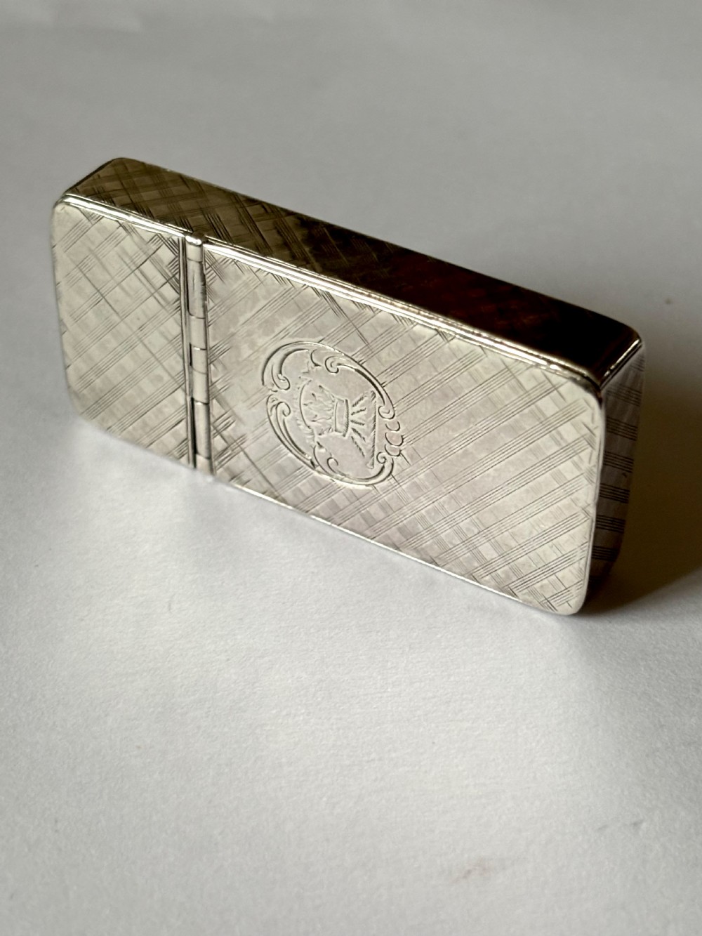 Antique Silver Victorian Double Compartment Snuff Vesta Nathaniel Mills 1848 View V