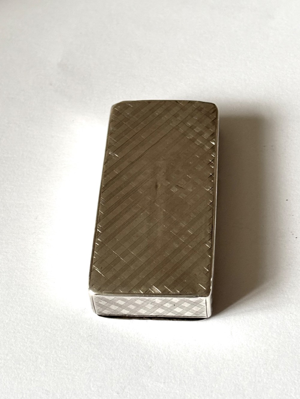 Antique Silver Victorian Double Compartment Snuff Vesta Nathaniel Mills 1848 View XIV