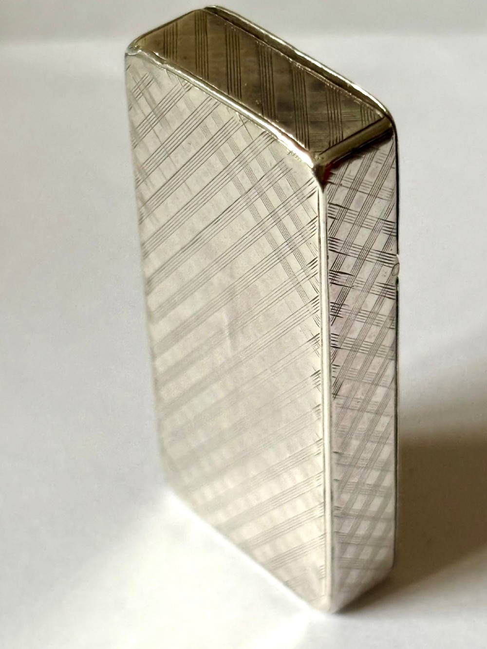 Antique Silver Victorian Double Compartment Snuff Vesta Nathaniel Mills 1848 View XV