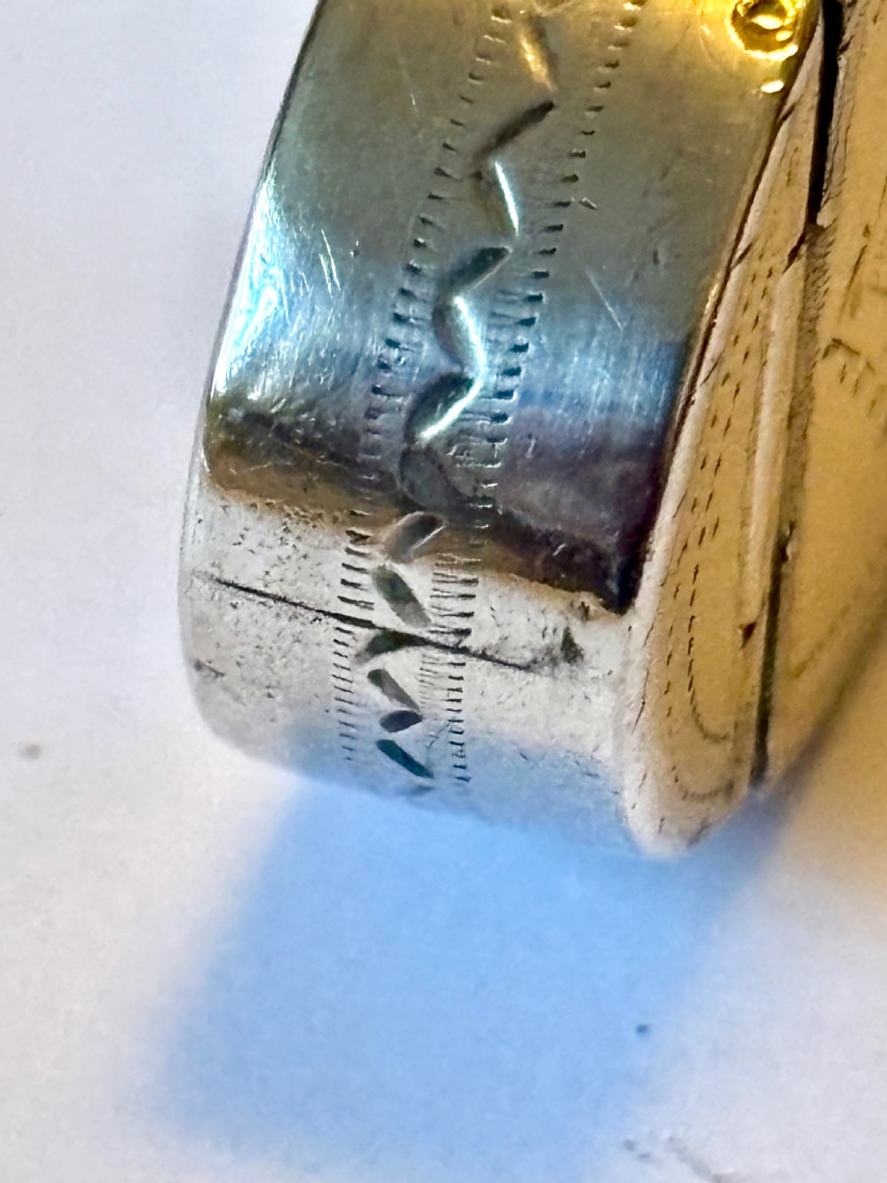 George III Sterling Silver Patch Box Birmingham 1791 Samuel Pemberton View X