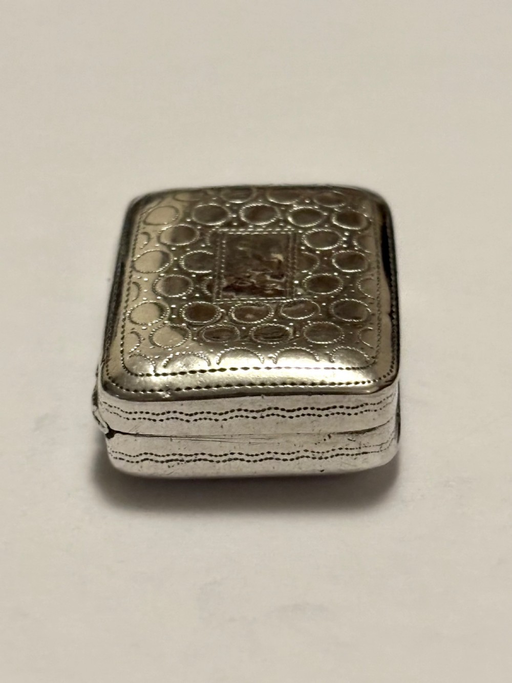 George III Silver Gilt Vinaigrette Birmingham 1814 John Shaw Bubble Design View VIII