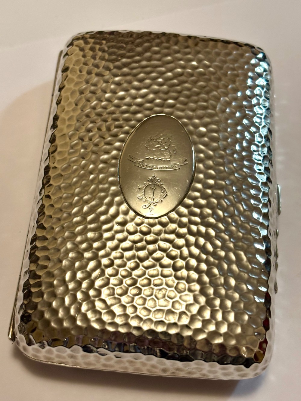 Victorian Arts & Crafts Silver Gilt Cigar case  1889 Horton & Allday View VIII