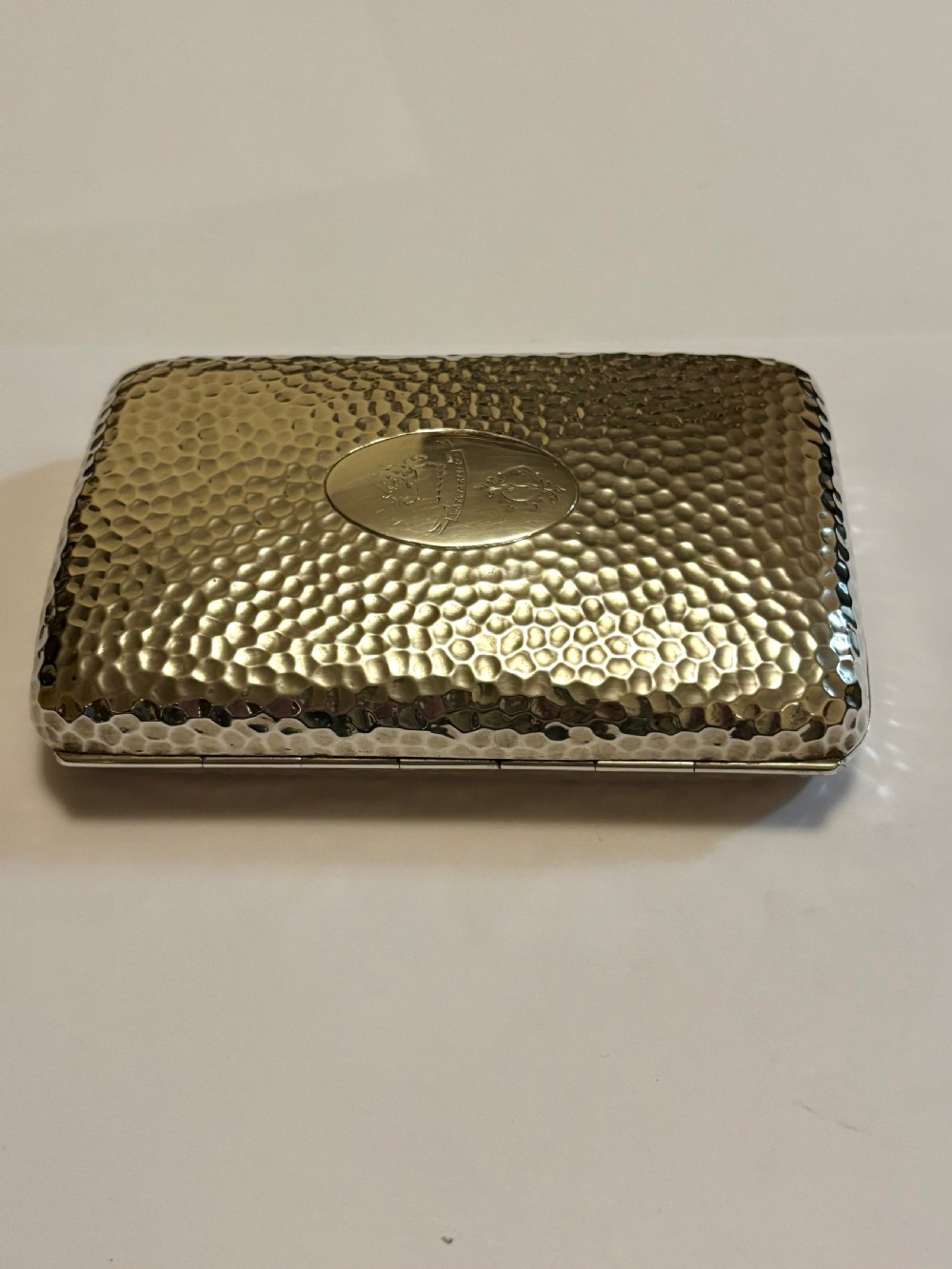 Victorian Arts & Crafts Silver Gilt Cigar case  1889 Horton & Allday View IX