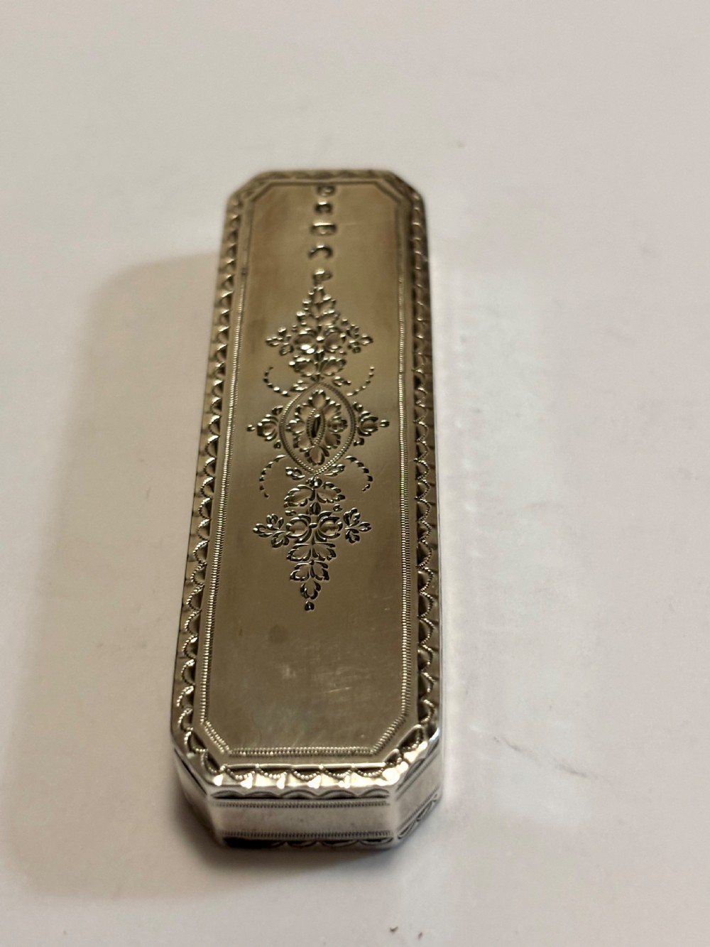George III Sterling Silver Toothpick Holder Case Box Samuel Pemberton 1813 View VIII