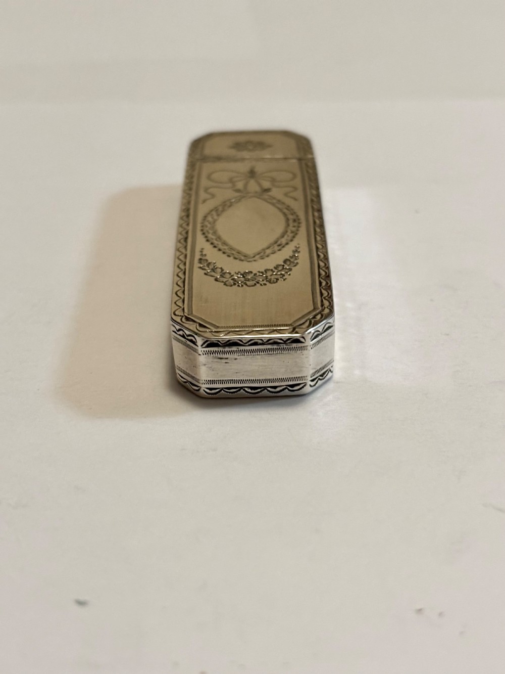 George III Sterling Silver Toothpick Holder Case Box Samuel Pemberton 1813 View IX