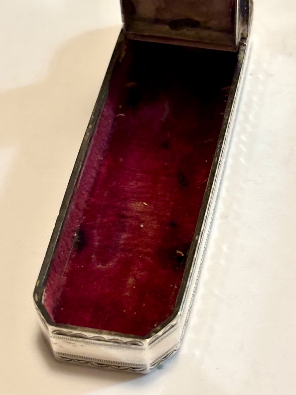 George III Sterling Silver Toothpick Holder Case Box Samuel Pemberton 1813 View XIII