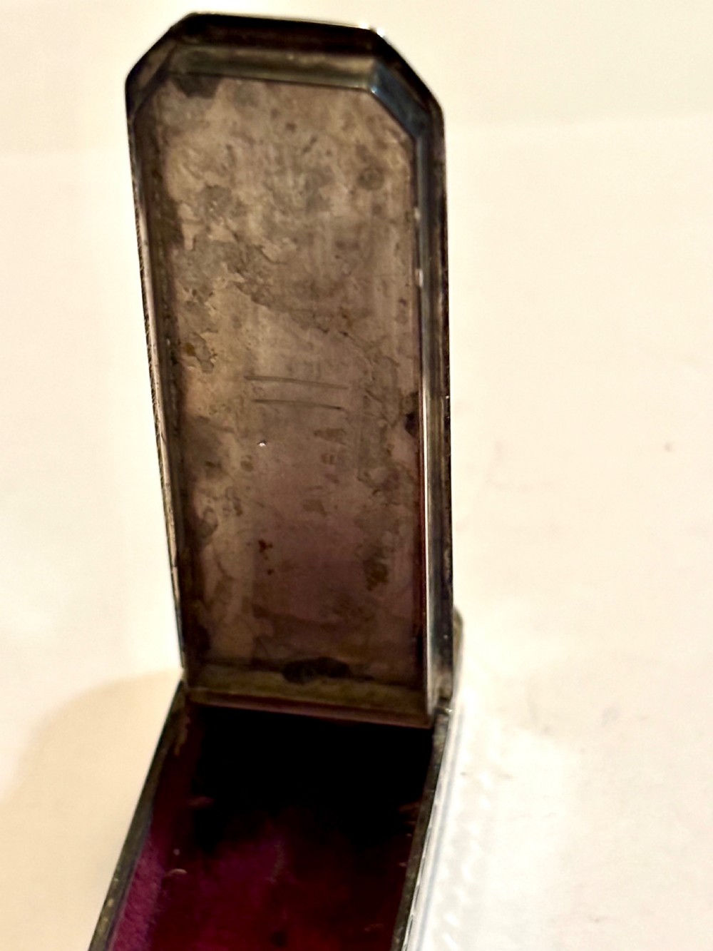 George III Sterling Silver Toothpick Holder Case Box Samuel Pemberton 1813 View XIV