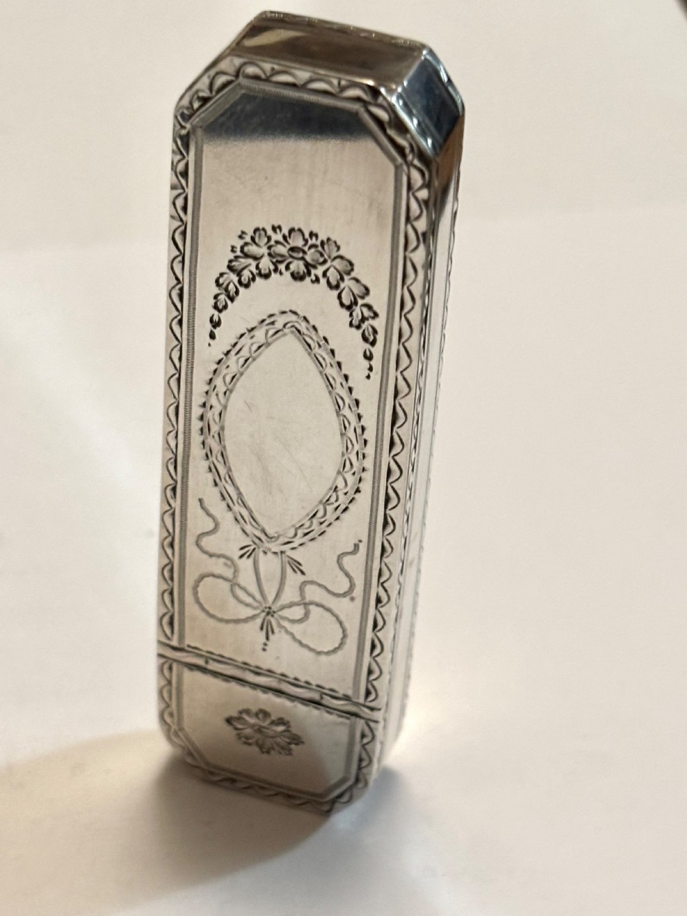 George III Sterling Silver Toothpick Holder Case Box Samuel Pemberton 1813 View XV