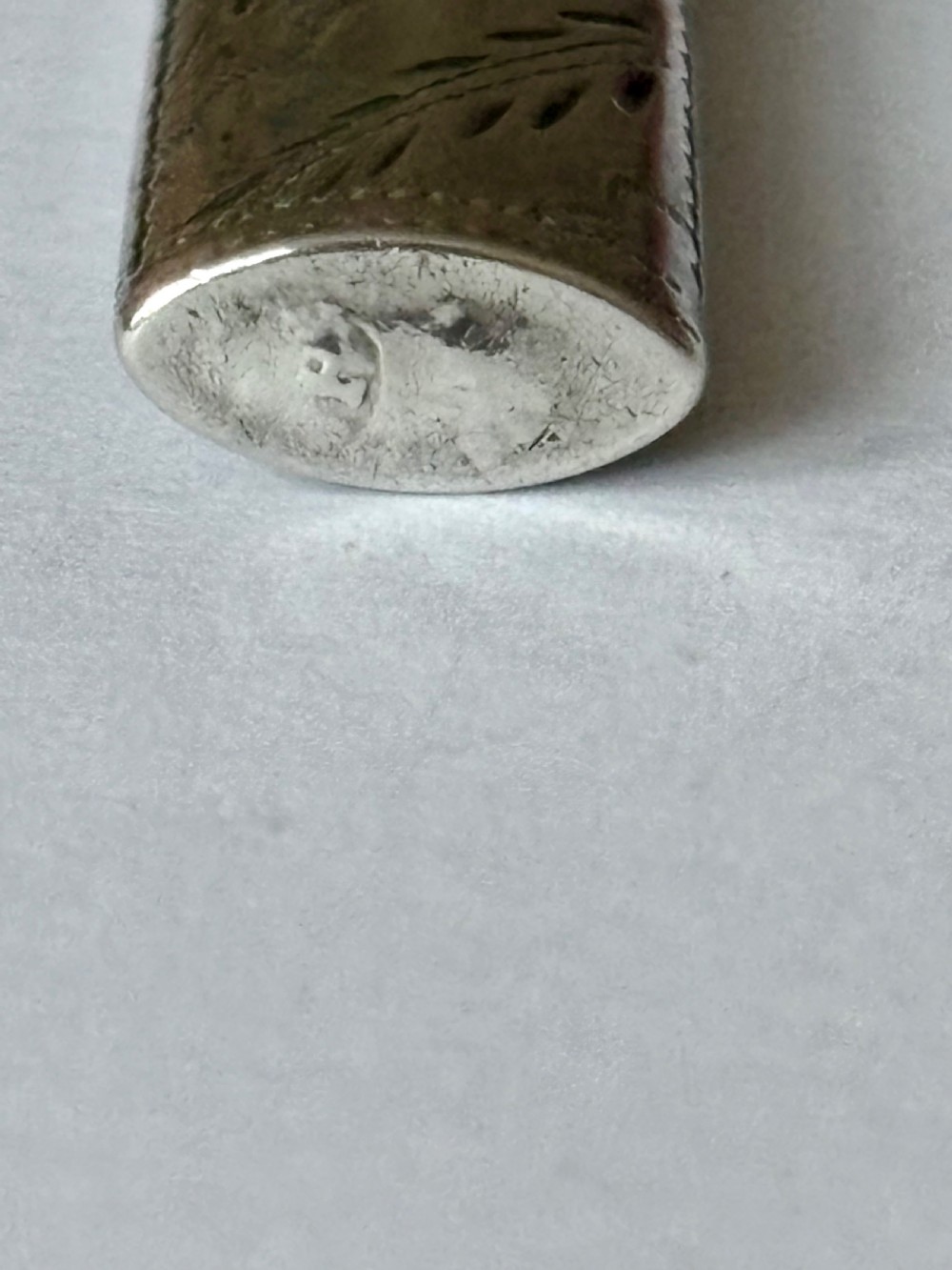 George III Sterling Silver Needle Case & Bodkin both Samuel Pemberton c1792 View III