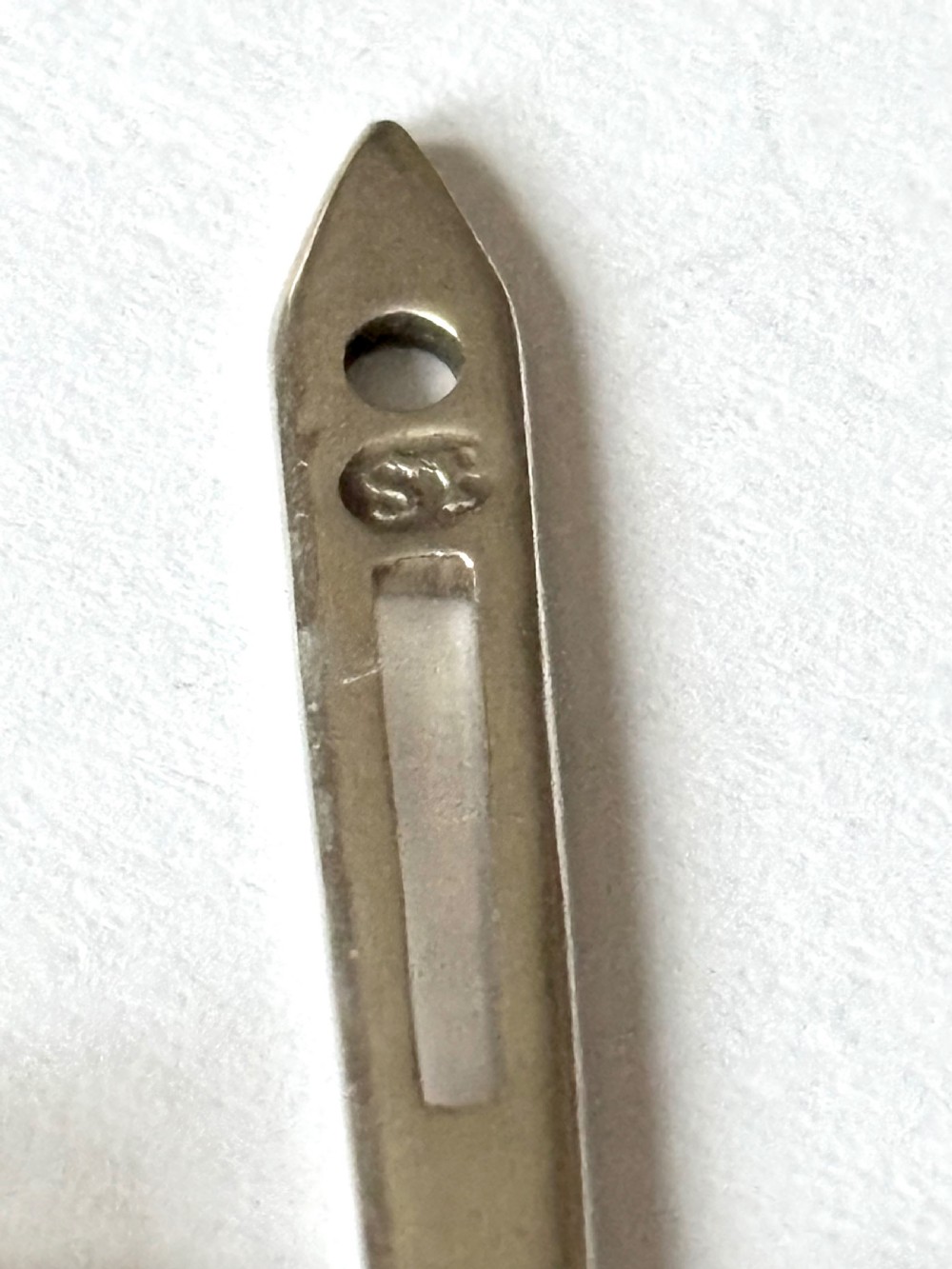 George III Sterling Silver Needle Case & Bodkin both Samuel Pemberton c1792 View IV