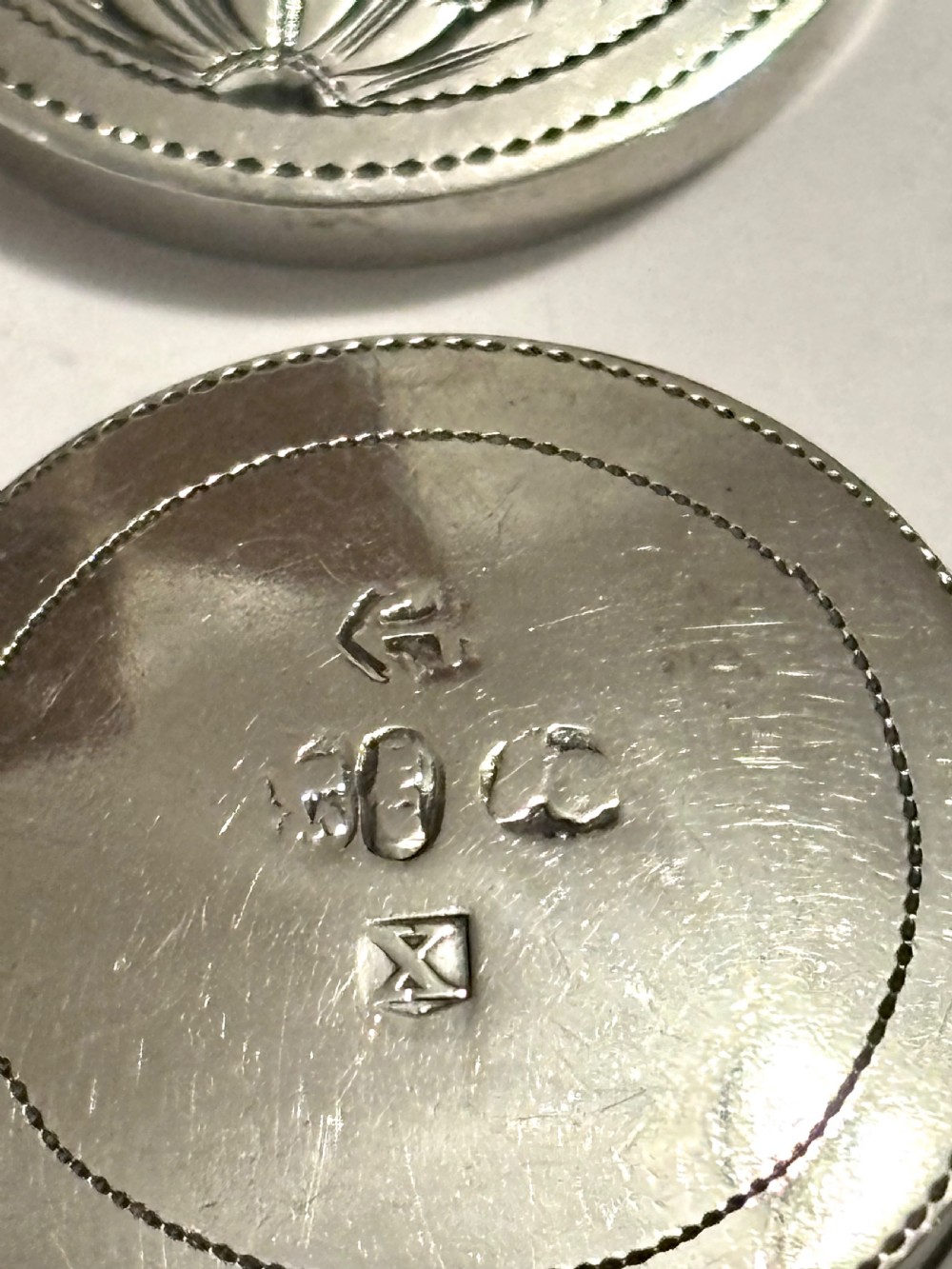 Antique George III Sterling Silver Patch Pill Box Birmingham 1795 Joseph Taylor View VI
