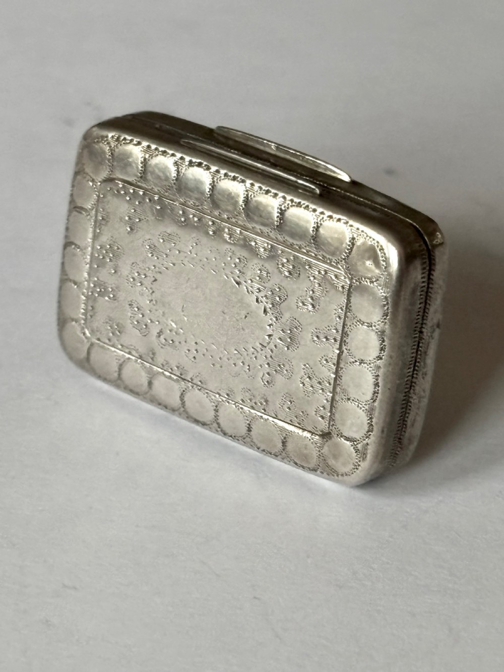 George III Silver Gilt Vinaigrette Birmingham 1819 Postans & Tye