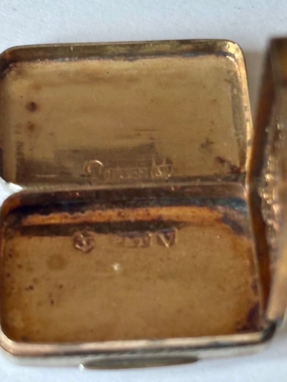 George III Silver Gilt Vinaigrette Birmingham 1819 Postans & Tye View IX
