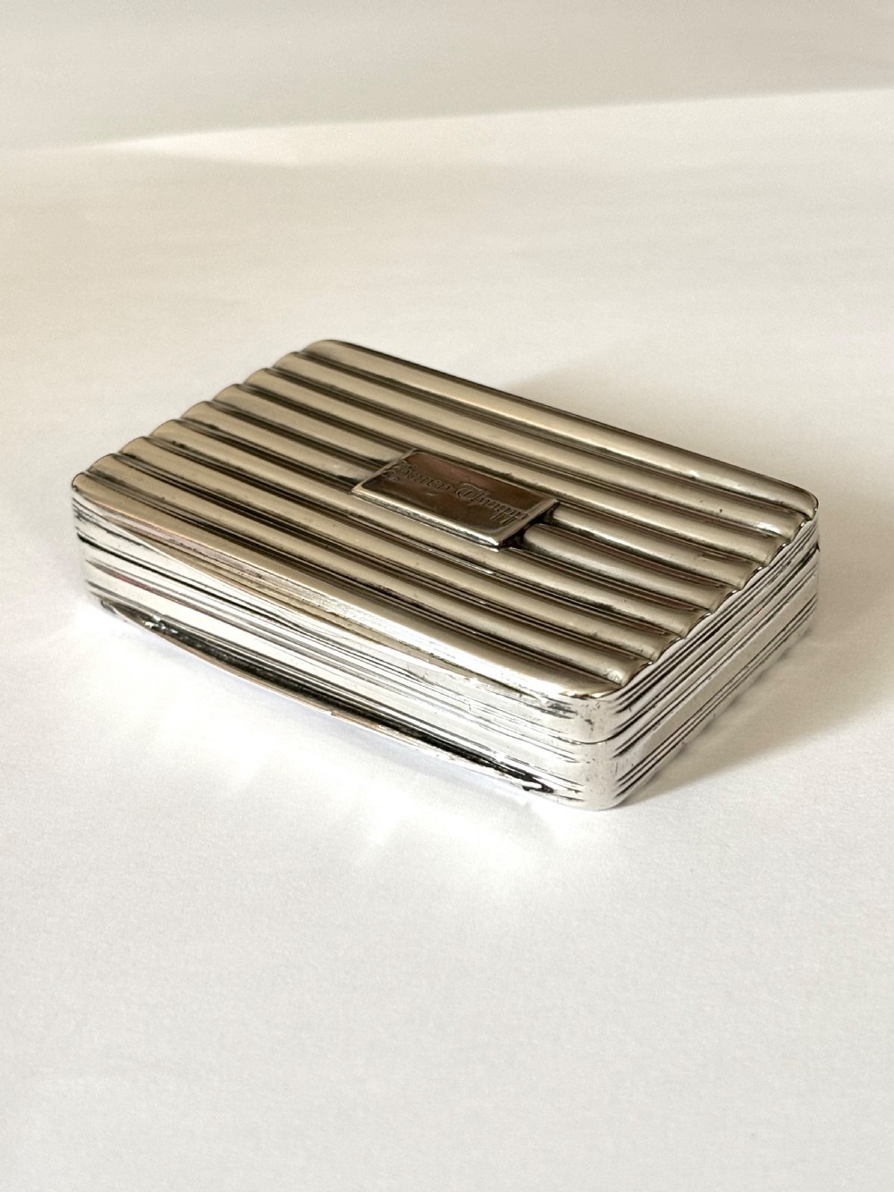 George III Silver Gilt Snuff Box Birmingham 1810 by Matthew Linwood View II
