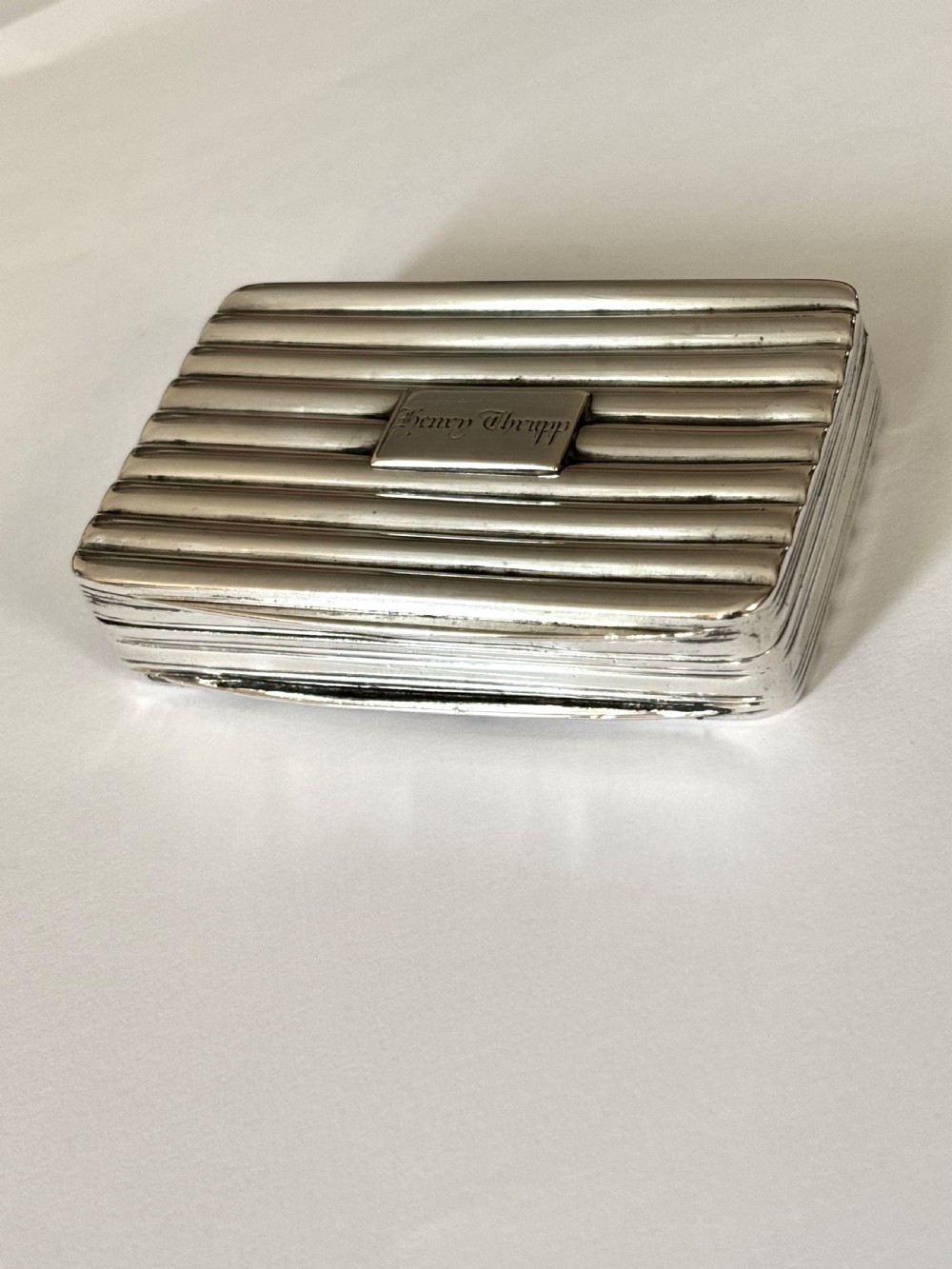 George III Silver Gilt Snuff Box Birmingham 1810 by Matthew Linwood View III
