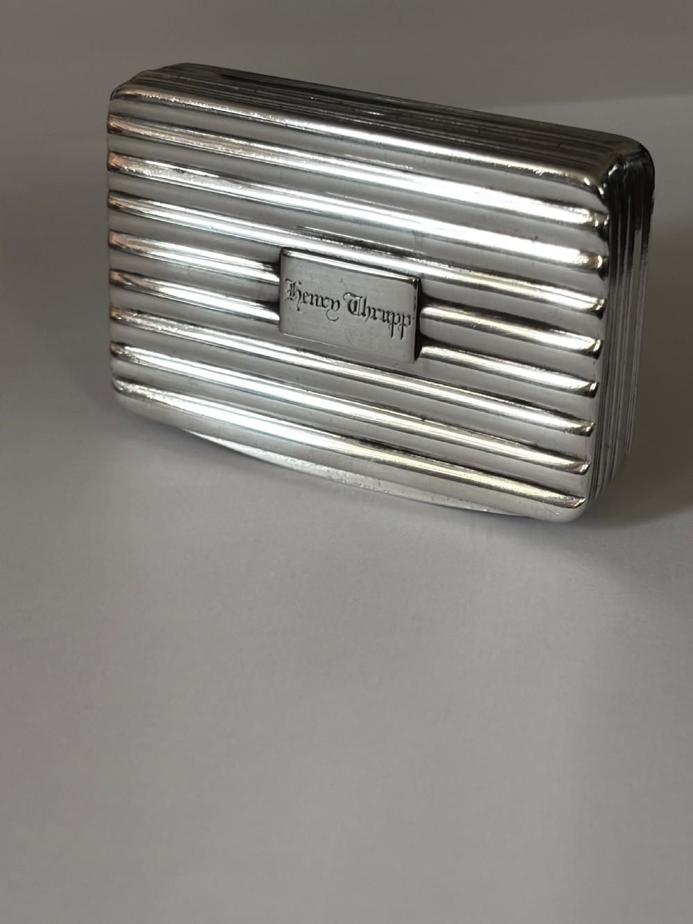 George III Silver Gilt Snuff Box Birmingham 1810 by Matthew Linwood View X