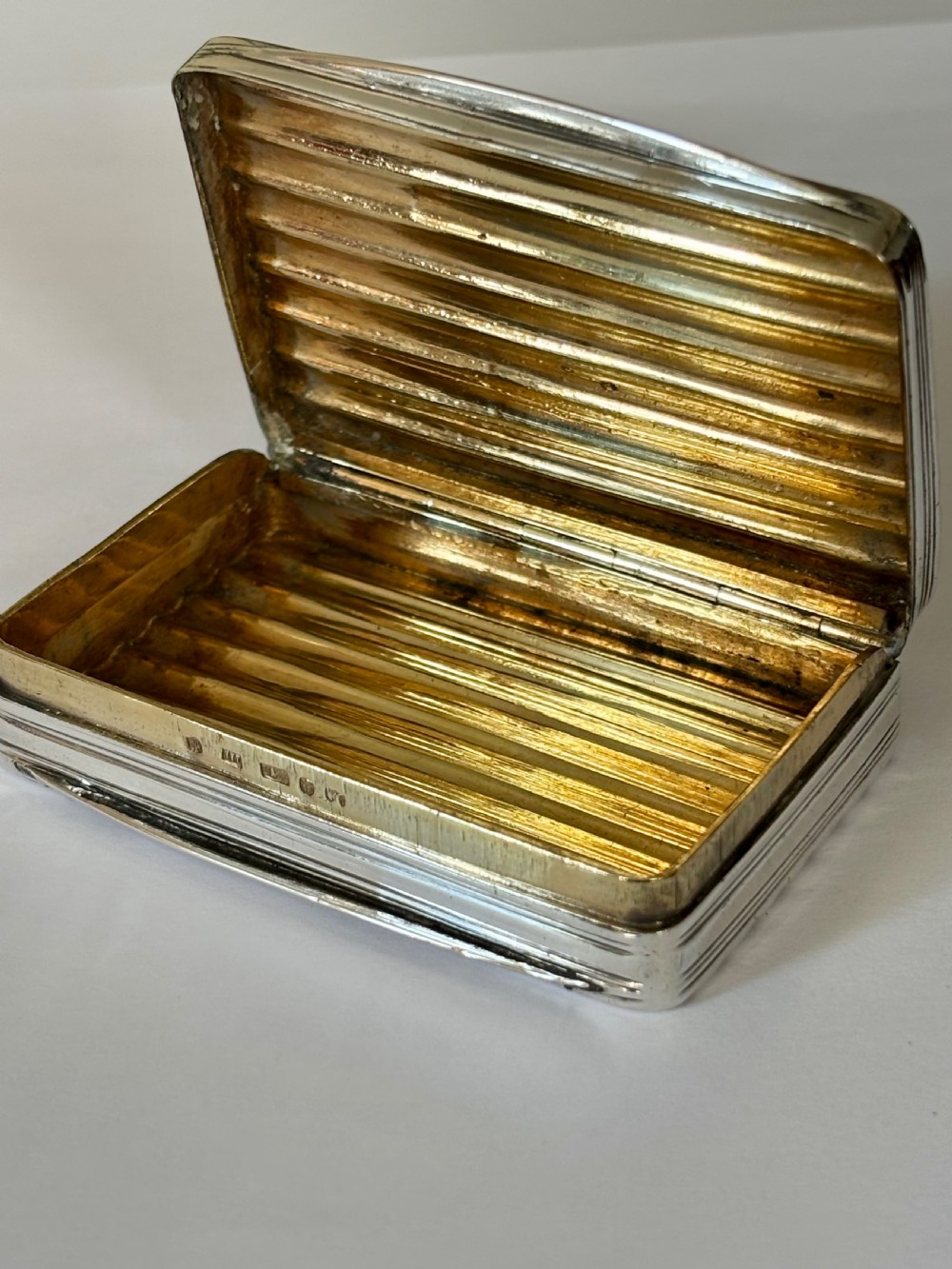 George III Silver Gilt Snuff Box Birmingham 1810 by Matthew Linwood View XII
