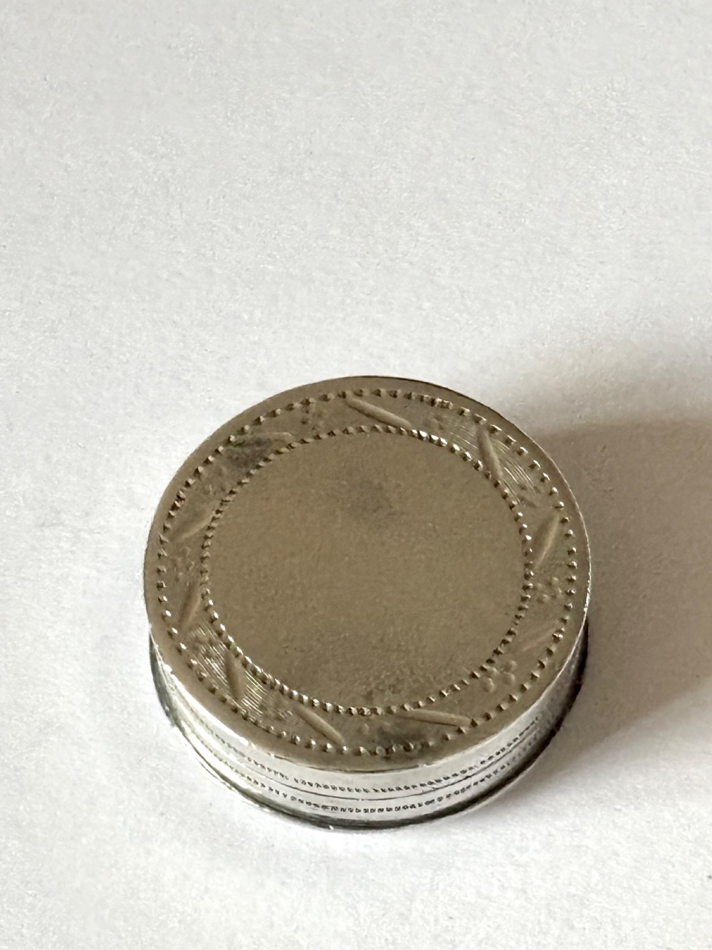 George III Sterling Silver Patch Pill Box Joseph Taylor Birmingham c1790 View V