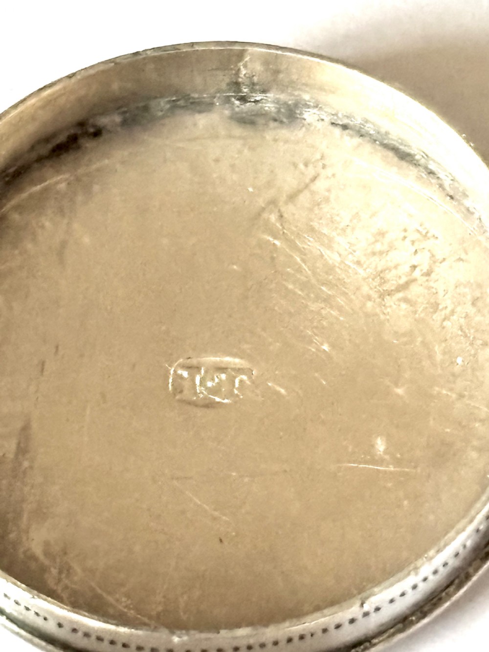 George III Sterling Silver Patch Pill Box Joseph Taylor Birmingham c1790 View VII