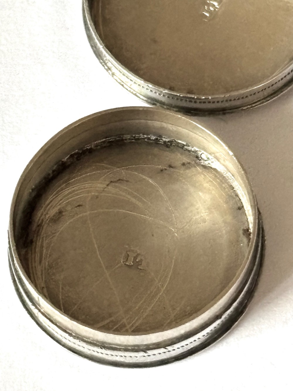 George III Sterling Silver Patch Pill Box Joseph Taylor Birmingham c1790 View VIII