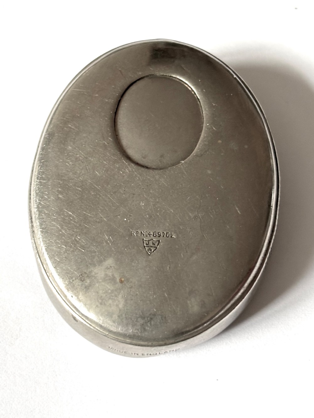 Antique Vintage Novelty Metal Vesta Case FW NISSEN BRISBANE Australia JW Benson View V