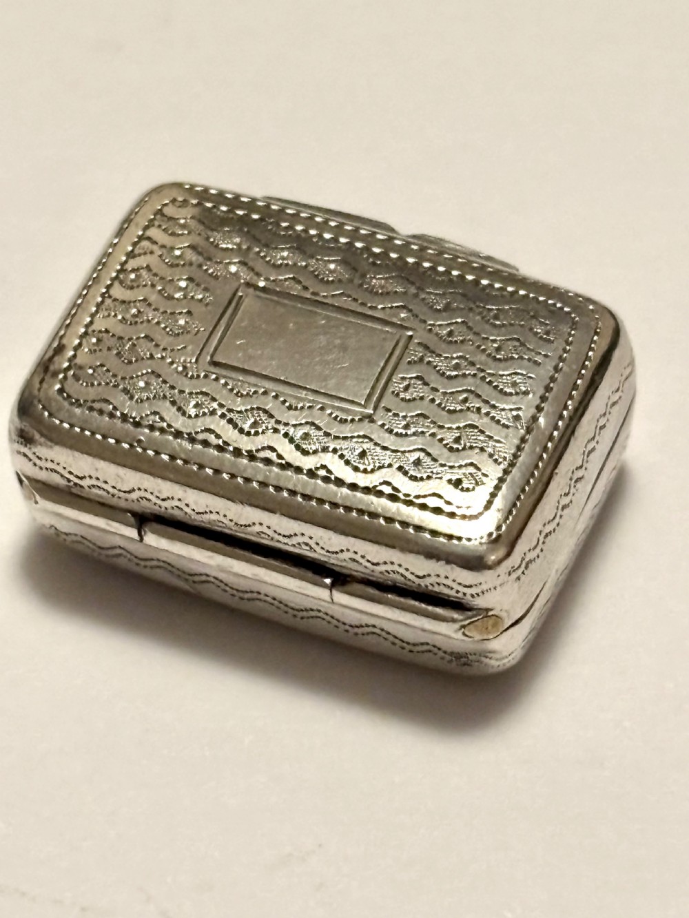 George III Silver Gilt Vinaigrette Birmingham 1817 John Shaw