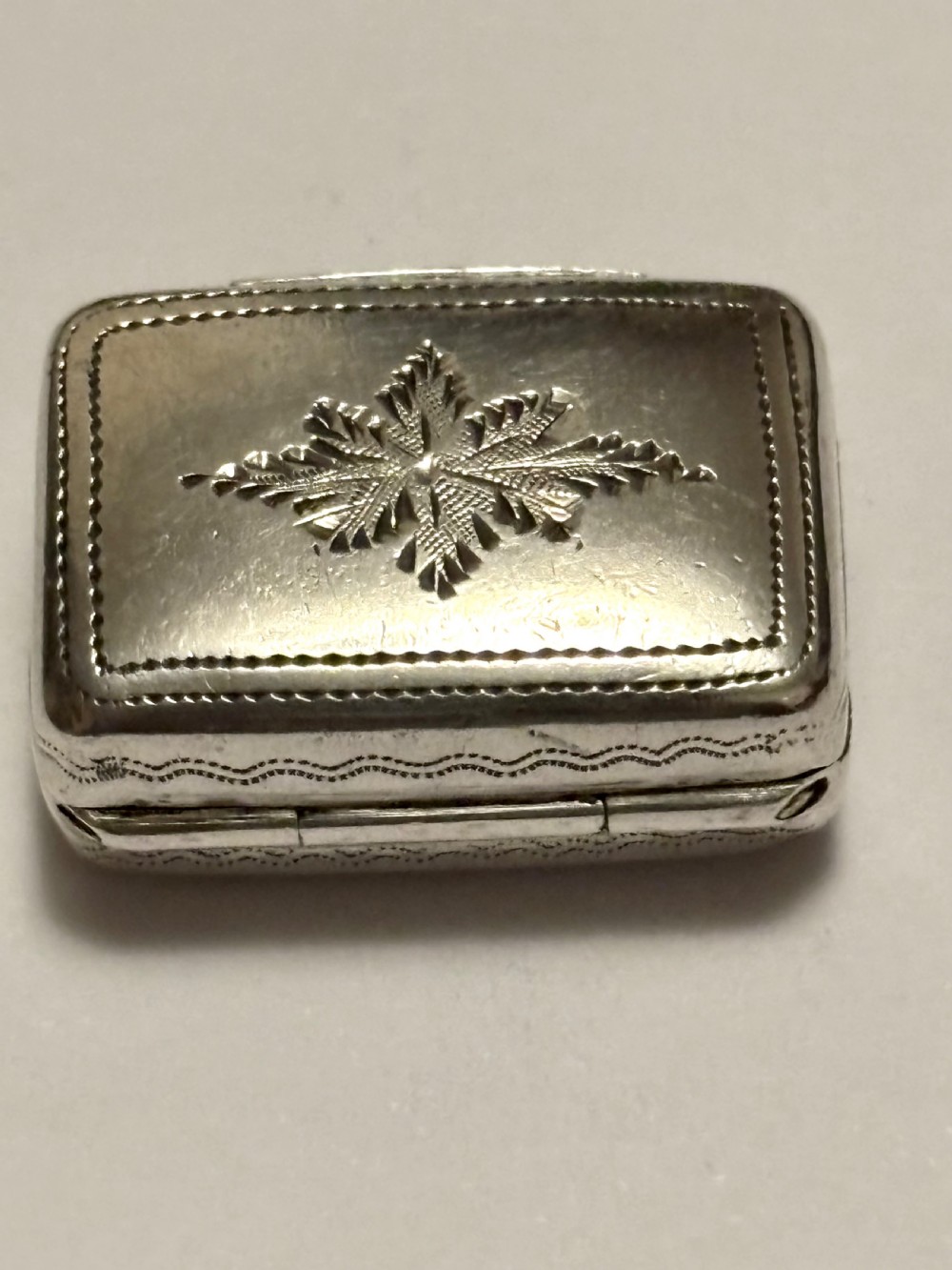 George III Silver Gilt Vinaigrette Birmingham 1817 John Shaw View III