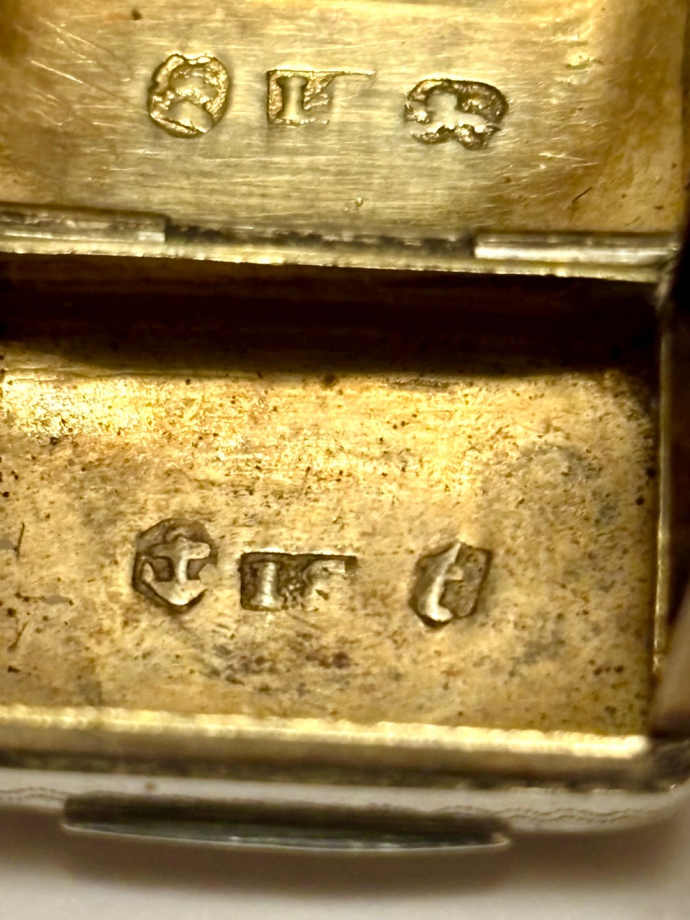 George III Silver Gilt Vinaigrette Birmingham 1817 John Shaw View IX