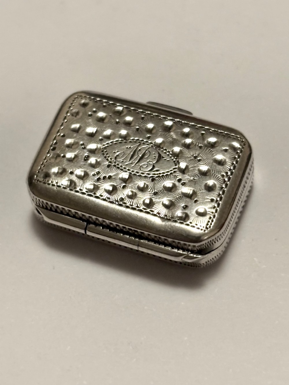 George III Silver Gilt Vinaigrette Birmingham 1811 Samuel Pemberton