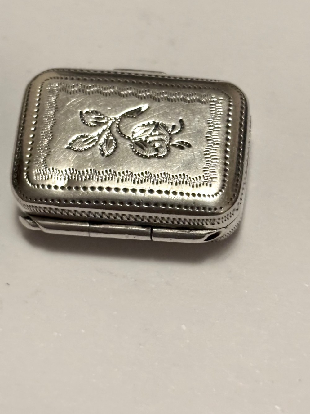 George III Silver Gilt Vinaigrette Birmingham 1811 Samuel Pemberton View III