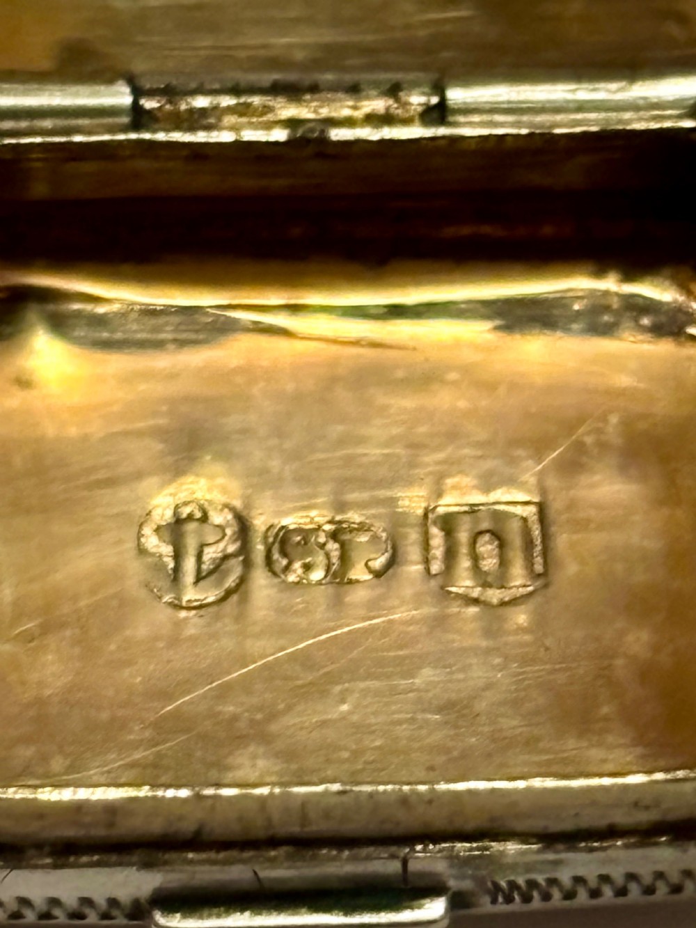 George III Silver Gilt Vinaigrette Birmingham 1811 Samuel Pemberton View X