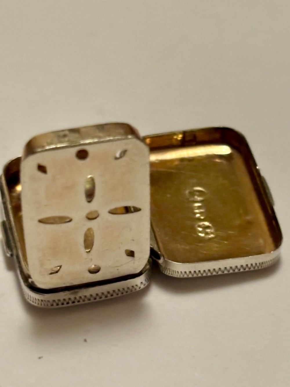 George III Silver Gilt Vinaigrette Birmingham 1811 Samuel Pemberton View XI