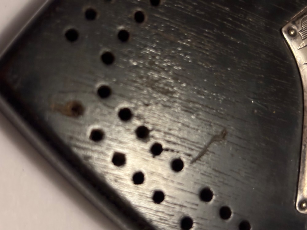 Victorian Sterling Silver Detailed Ebony Novelty Cribbage Board Bham 1900 W & Co View XII