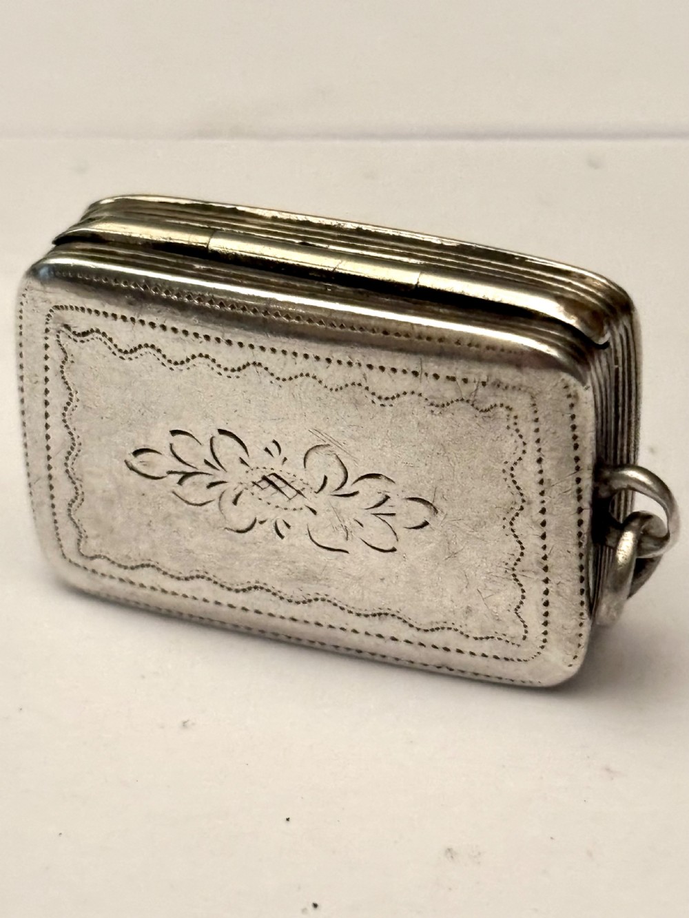 Silver Gilt Early Victorian Vinaigrette Birmingham 1840 William Simpson View II