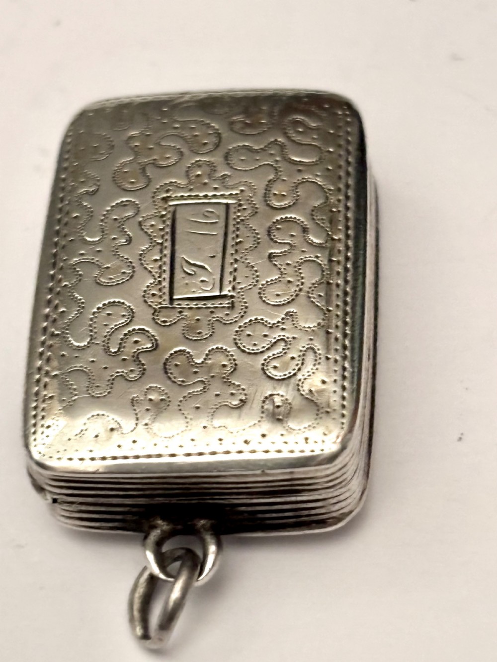 Silver Gilt Early Victorian Vinaigrette Birmingham 1840 William Simpson View VII
