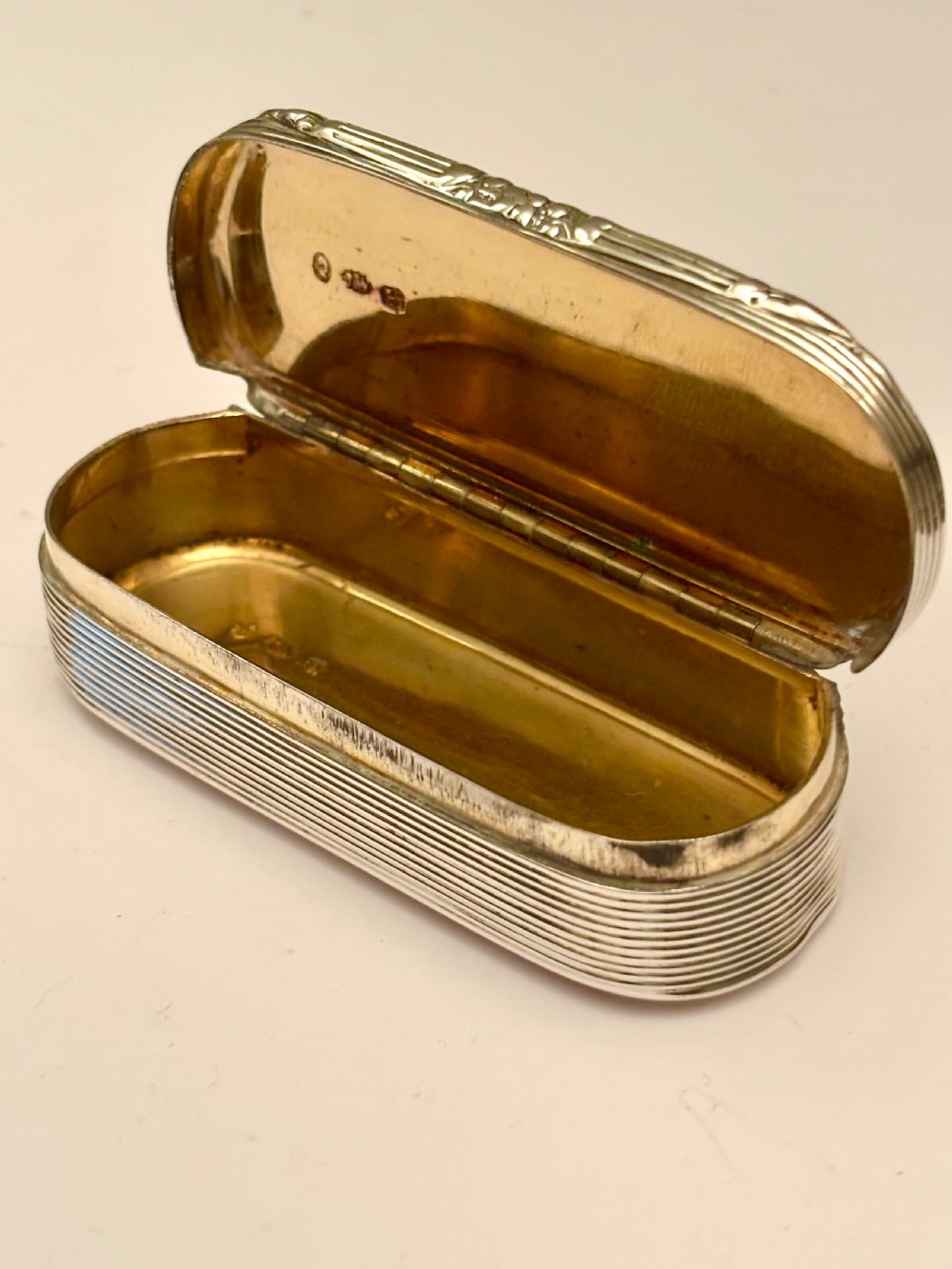 William IV Silver Gilt Snuff Box Birmingham 1835 Willmore & Co View X